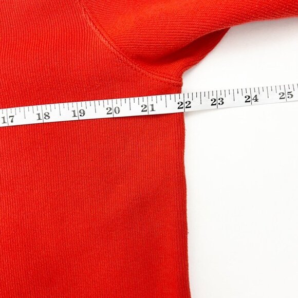 Polo Ralph Lauren Sweater Men's M Orange Quarter-Zip Pullover Collegiate Preppy - Picture 9 of 15